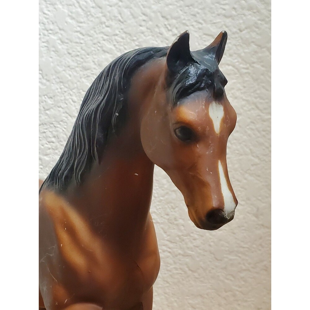 Breyer Shek Matte Brown Family Arabian Stallion 1970 Hess Stamped USA Flaws - Picture 8 of 16
